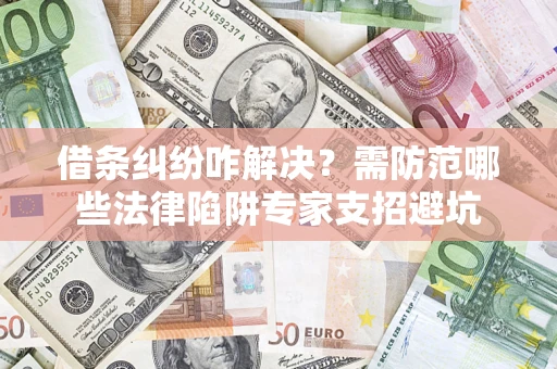 武汉借条纠纷咋解决？需防范哪些法律陷阱专家支招避坑