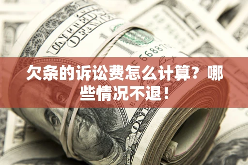 武汉欠条的诉讼费怎么计算?哪些情况不退! 武汉欠条的诉讼费怎么计算?哪些情况不退!