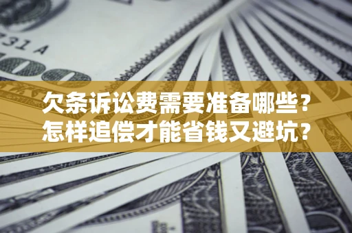 武汉欠条诉讼费需要准备哪些？怎样追偿才能省钱又避坑？