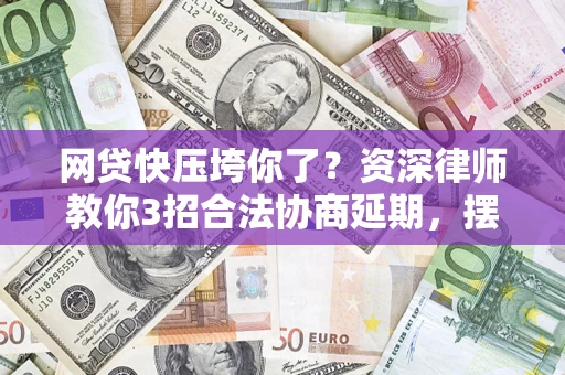 武汉网贷快压垮你了？资深律师教你3招合法协商延期，摆脱暴力催收！