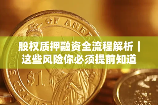 武汉股权质押融资全流程解析｜这些风险你必须提前知道