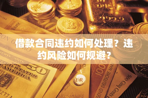 武汉借款合同违约如何处理？违约风险如何规避？
