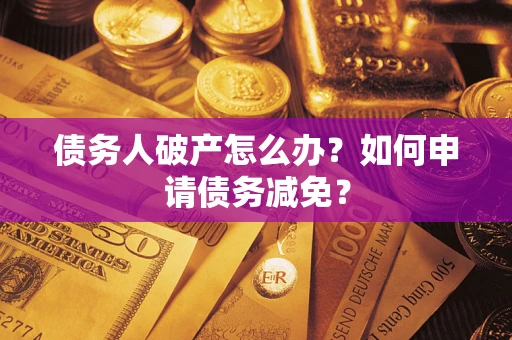 武汉债务人破产怎么办？如何申请债务减免？
