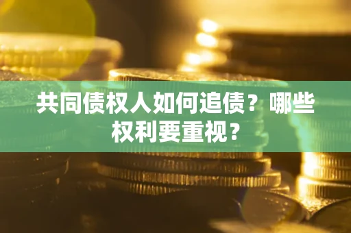 武汉共同债权人如何追债？哪些权利要重视？