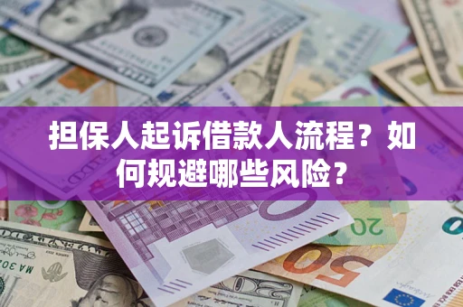 武汉担保人起诉借款人流程？如何规避哪些风险？