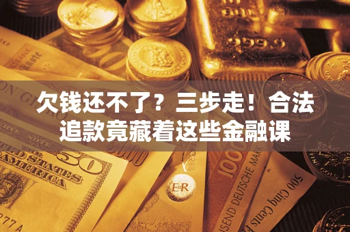 武汉欠钱还不了？三步走！合法追款竟藏着这些金融课