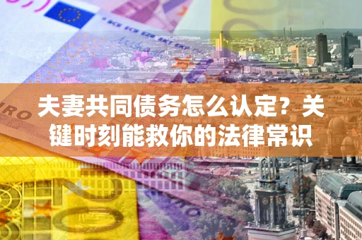 武汉夫妻共同债务怎么认定？关键时刻能救你的法律常识